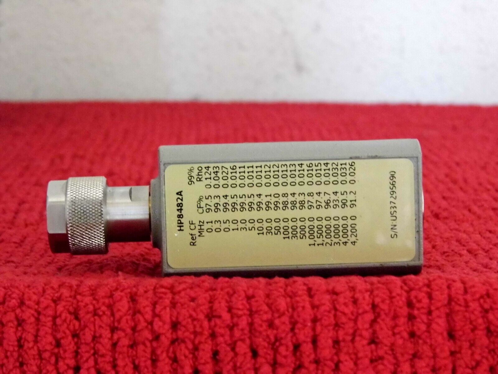 Agilent / HP 8482A RF Power Sensor 100khz-4.2GHz -30 to +20dbm Agilent / HP 8482A RF Power Sensor 100khz-4.2GHz -30 to +20dbm